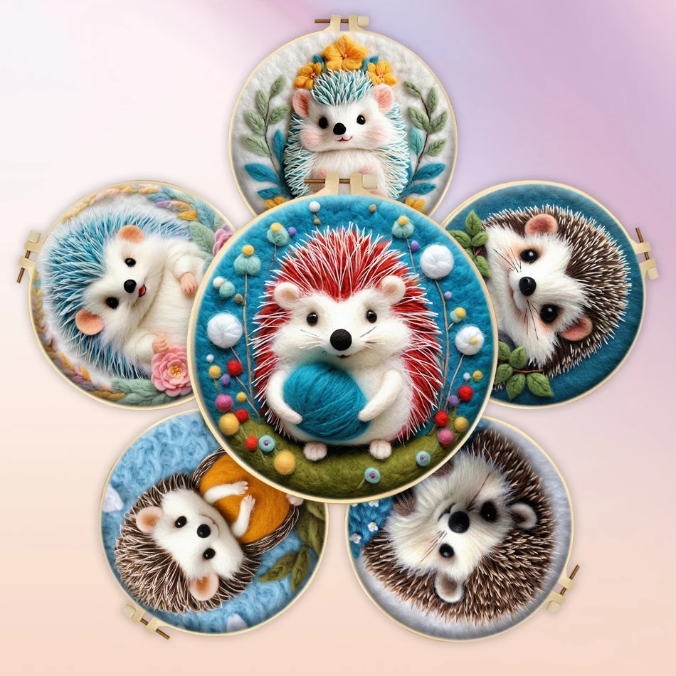 CHENISTORY DIY Wool Needle Felting Starter Kit hedgehog Animal Needle Felting Painting Kits For Beginners Handicraft Home Decor
CHENISTORY DIY Wool Needle Felting Starter Kit hedgehog Animal Needle Felting Painting Kits For Beginners Handicraft Home Decor