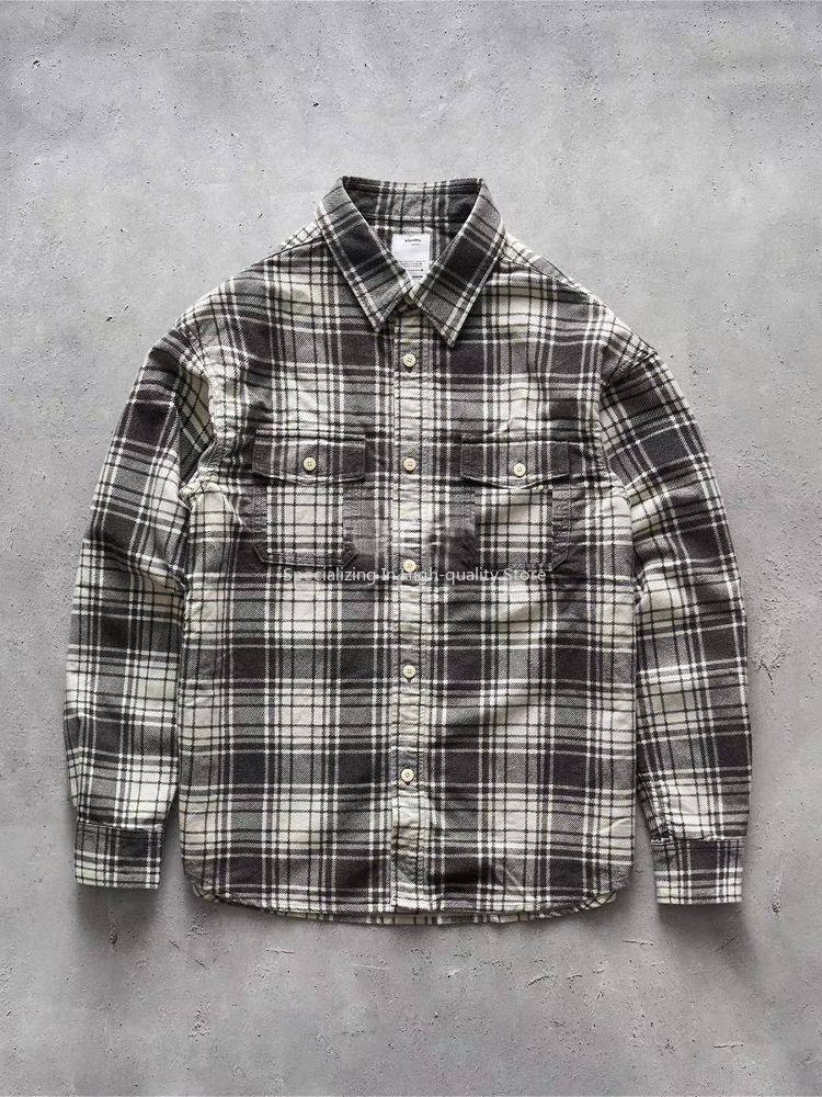 VISVIM 24AW PIONEER SHRIT Nikko flannel washed cotton plaid long-sleeved shirt
VISVIM 24AW PIONEER SHRIT Nikko flannel washed cotton plaid long-sleeved shirt