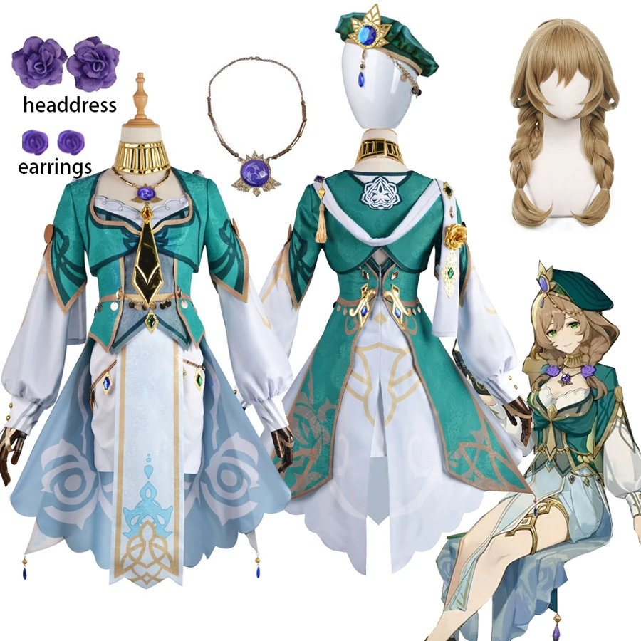 Genshin Impact Lisa Minci Cosplay Costume New Skin Dress Hat Headwear Necklace Lisa Genshin Cosplay Wig Halloween Party Outfits
Genshin Impact Lisa Minci Cosplay Costume New Skin Dress Hat Headwear Necklace Lisa Genshin Cosplay Wig Halloween Party Outfits