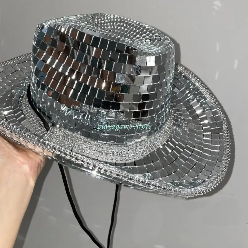 Y88A New Year Gift Disco Ball Cowboy Hat Multipurpose Head Cap Ornament Household Supplies for Children Girl Birthday Holiday
Y88A New Year Gift Disco Ball Cowboy Hat Multipurpose Head Cap Ornament Household Supplies for Children Girl Birthday Holiday