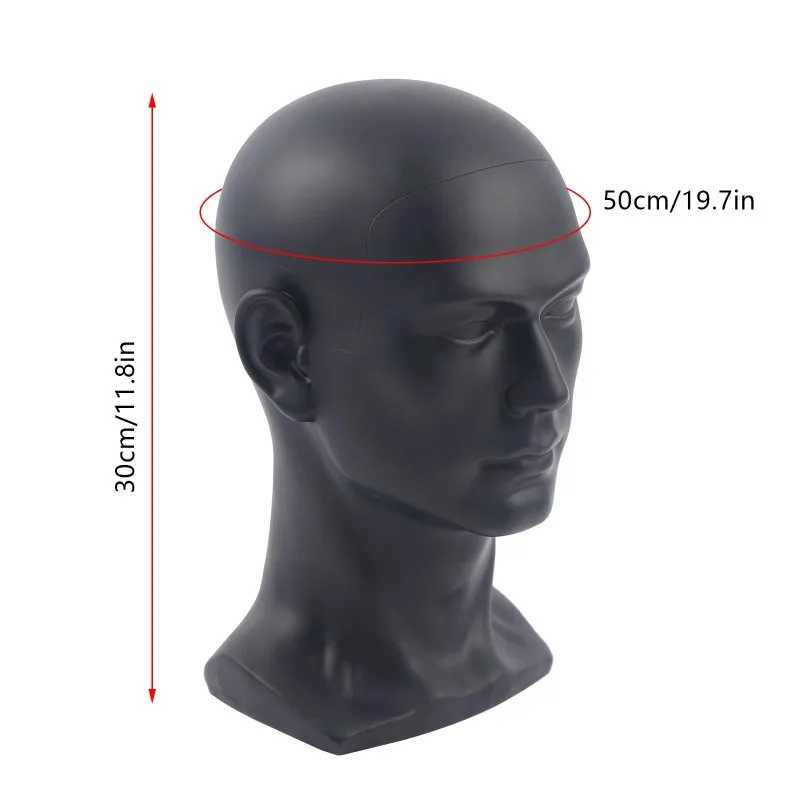 【Best Choice】0.9kg Stable Male Mannequin Head Model Hat Glasses Wig Display Stand Manikin Holder for Business Mall Black -H. 30c
【Best Choice】0.9kg Stable Male Mannequin Head Model Hat Glasses Wig Display Stand Manikin Holder for Business Mall Black -H. 30c