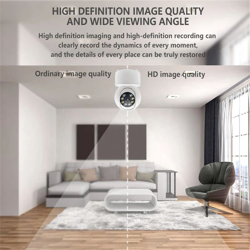 Wireless Camera Indoor Security Wifi Camera HD Auto Tracking Video Surveillance Camera Durable Easy To Use EU Plug
Wireless Camera Indoor Security Wifi Camera HD Auto Tracking Video Surveillance Camera Durable Easy To Use EU Plug