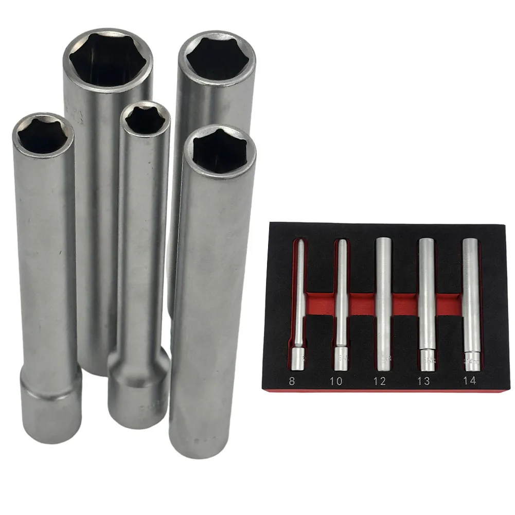 120mm Length Adapter Spanner 5pcs Set Electric Wrench Adapter Mechanical Tool Accessory Multi Specification Wrench Set
120mm Length Adapter Spanner 5pcs Set Electric Wrench Adapter Mechanical Tool Accessory Multi Specification Wrench Set