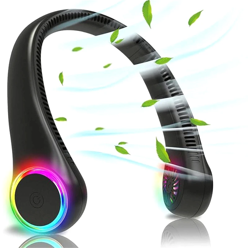 Hands Free Neck Fan Portable USB Rechargeable Bladeless Cooling Fan Quiet Wearable Fan for Summer Travel 3 Speed Mini Long endur
Hands Free Neck Fan Portable USB Rechargeable Bladeless Cooling Fan Quiet Wearable Fan for Summer Travel 3 Speed Mini Long endur