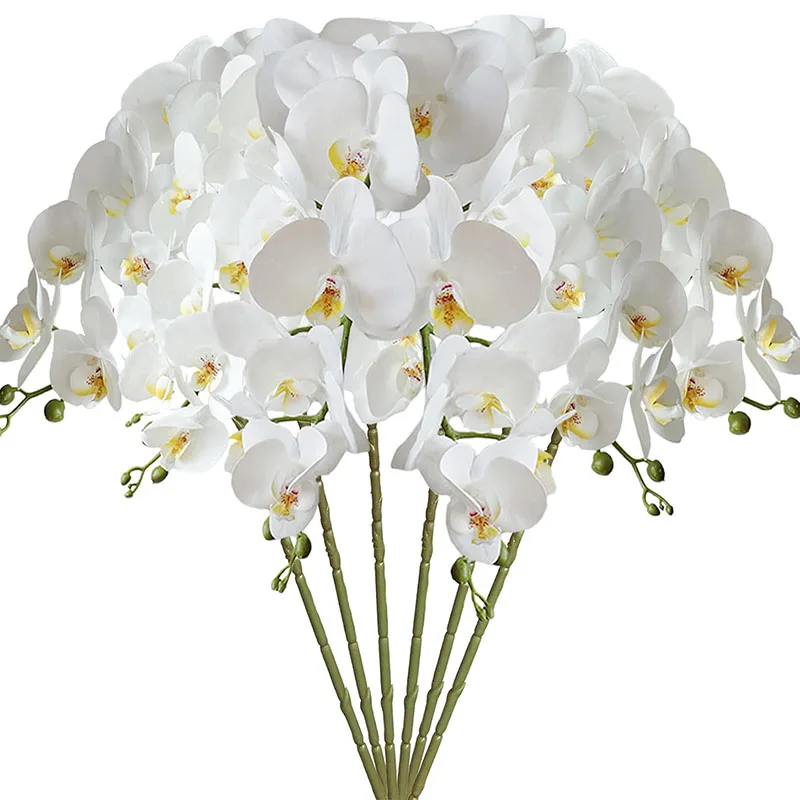 33" Artificial Phalaenopsis Flowers 6 Pcs Artificial Orchid Flowers Stem Plants for Home Decor
33" Artificial Phalaenopsis Flowers 6 Pcs Artificial Orchid Flowers Stem Plants for Home Decor