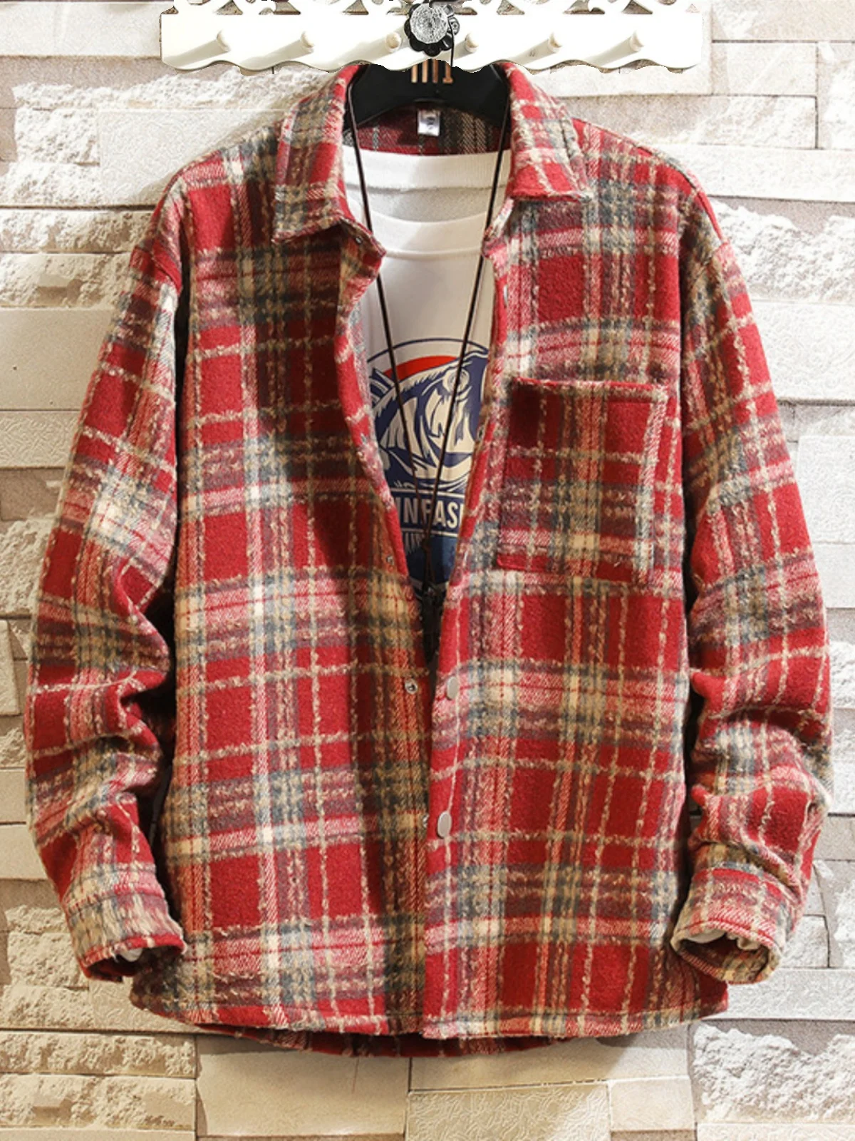 Мужская шерстяная верхняя одежда в клетку American Sle Long Sve Haome в клетку, весна-осень, новинка, модная брендовая подставка
Мужская шерстяная верхняя одежда в клетку American Sle Long Sve Haome в клетку, весна-осень, новинка, модная брендовая подставка