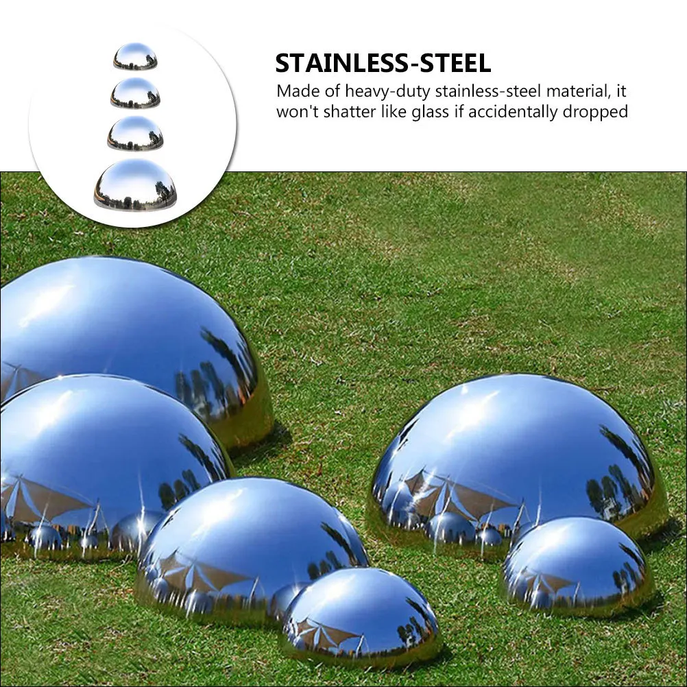 4 Pcs Stainless Steel Reflective Balls Polished Hollow Outdoor Spheres Gazing Globe
4 Pcs Stainless Steel Reflective Balls Polished Hollow Outdoor Spheres Gazing Globe