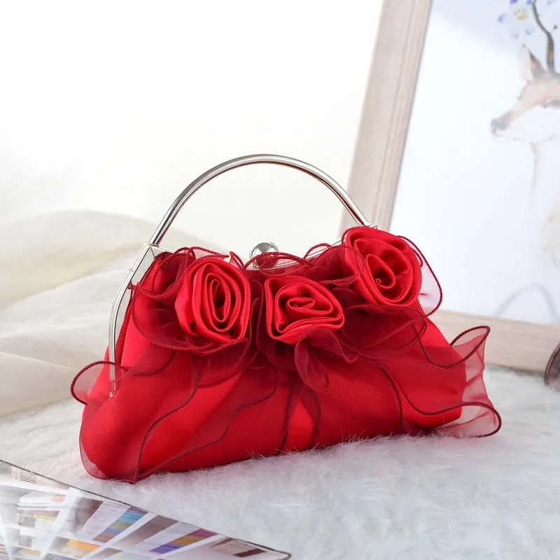 Stylish Flower Clutch Bag for Women Elegant Rose Metal Handle Buckle Wedding Dinner Party Festival Dress Evening Bag Handbags
Stylish Flower Clutch Bag for Women Elegant Rose Metal Handle Buckle Wedding Dinner Party Festival Dress Evening Bag Handbags
