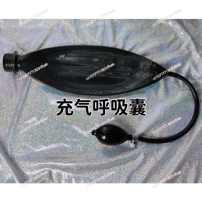 Latex inflatable breathing bag sac, choking breath restriction, control latex gas mask accessories latex mask
Latex inflatable breathing bag sac, choking breath restriction, control latex gas mask accessories latex mask