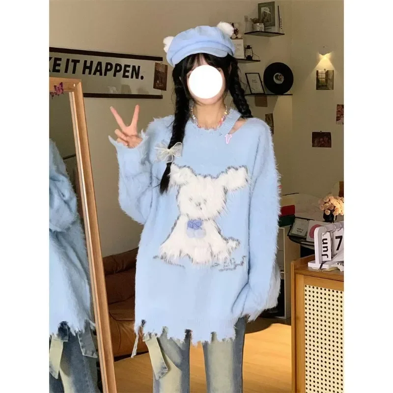 Cartoon Dog O Neck Pullovers Sweaters Women Y2k Sueter Mujer Preppy Style Sweet Kawaii Bow Japanese Knitted Long Sleeve Tassel
Cartoon Dog O Neck Pullovers Sweaters Women Y2k Sueter Mujer Preppy Style Sweet Kawaii Bow Japanese Knitted Long Sleeve Tassel