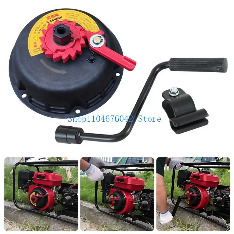 652F Hand Cranked No Pull Starter for Small Tiller Sprayer Water Pumps Generator Engines for 168 170F Plastic Construction
652F Hand Cranked No Pull Starter for Small Tiller Sprayer Water Pumps Generator Engines for 168 170F Plastic Construction
