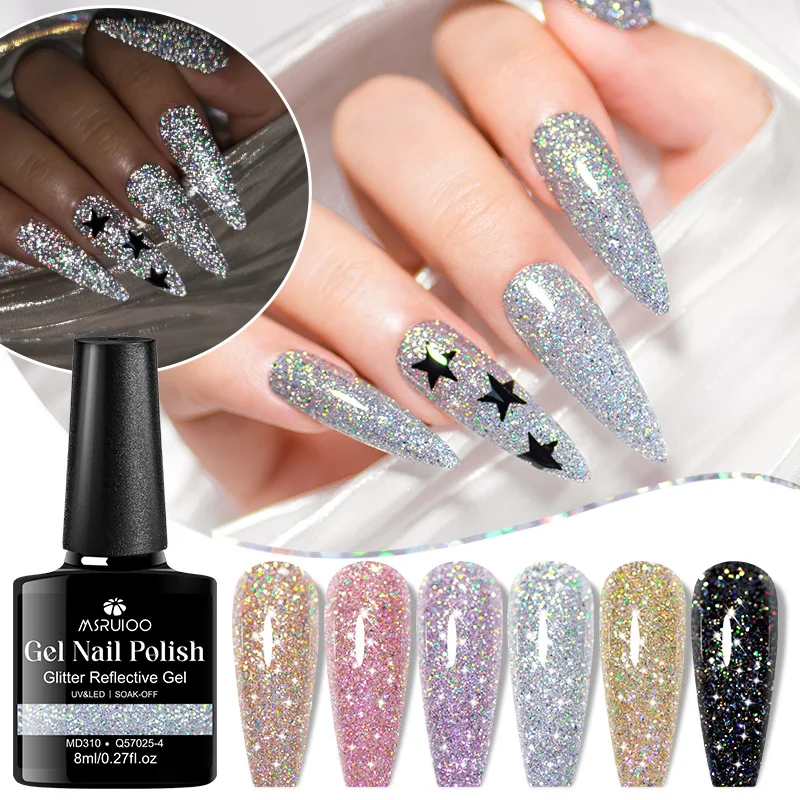 MSRUIOO 8ml Reflective Glitter Gel Nail Polish with Colorful Shimmering Sequins Semi-Permanent Soak Off Art Varnish HEMA/TPO FRE
MSRUIOO 8ml Reflective Glitter Gel Nail Polish with Colorful Shimmering Sequins Semi-Permanent Soak Off Art Varnish HEMA/TPO FRE