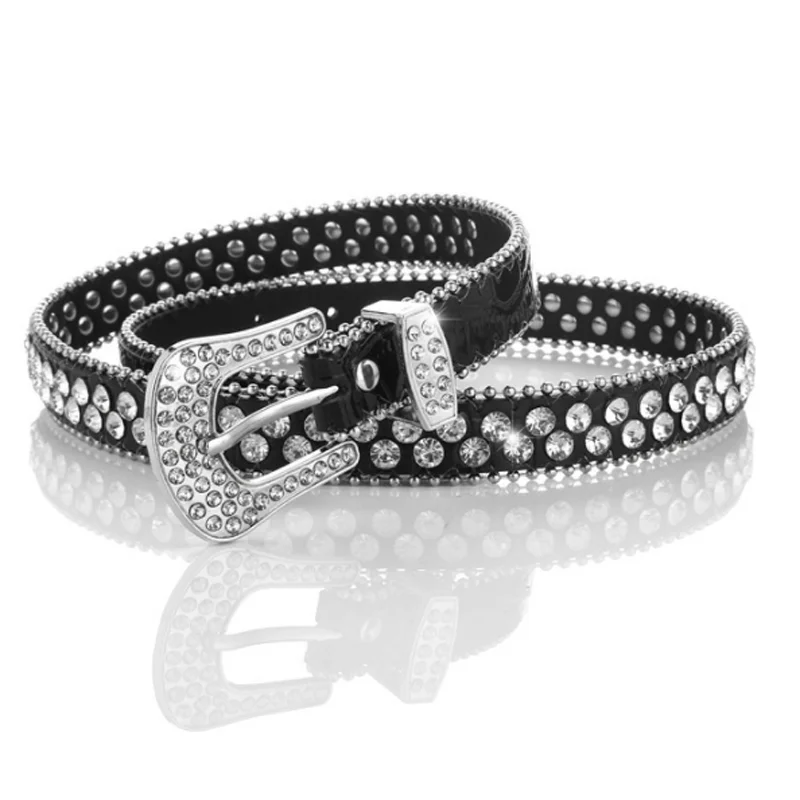Men's Belt with Rhinestones Western Crystal Rhinestone Belt Y2k Strap Belt for Women Luxury Studded Belt Jean Dress Accessories
Men's Belt with Rhinestones Western Crystal Rhinestone Belt Y2k Strap Belt for Women Luxury Studded Belt Jean Dress Accessories
