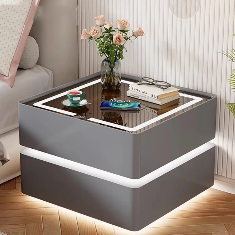 Smart Bedroom Nightstand Mobile Coffee Charging Luxury Bedside Table China Low Cheap Mesitas De Noche Space Saving Furniture
Smart Bedroom Nightstand Mobile Coffee Charging Luxury Bedside Table China Low Cheap Mesitas De Noche Space Saving Furniture