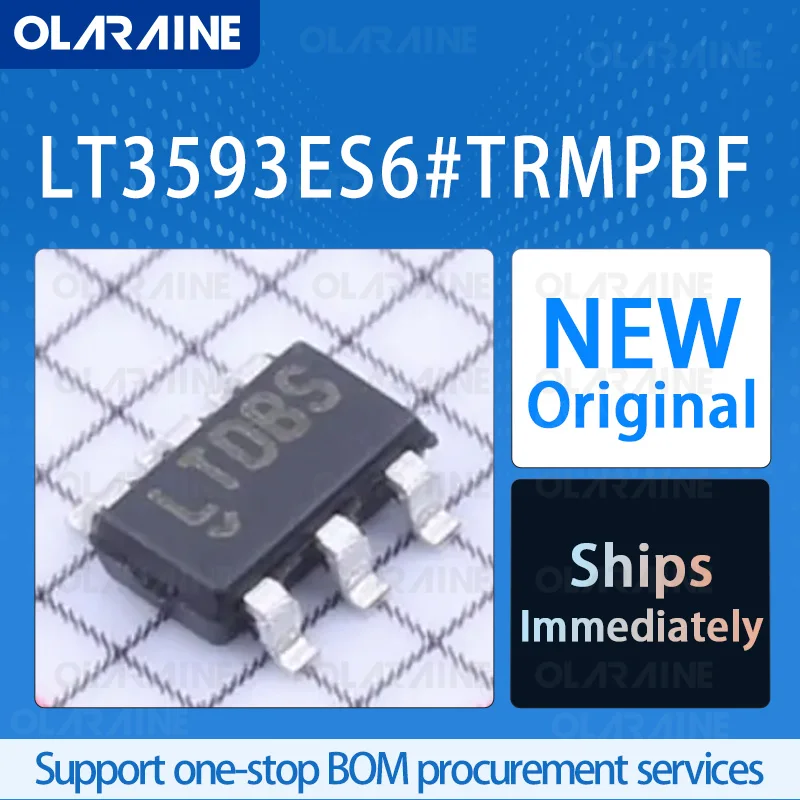 1/5/10Pcs LT3593ES6#TRMPBF SOT-23-6 original ic chip LED lighting driver ICs RoHS 1 Output Current 700 mA Voltage - 5.5 V
1/5/10Pcs LT3593ES6#TRMPBF SOT-23-6 original ic chip LED lighting driver ICs RoHS 1 Output Current 700 mA Voltage - 5.5 V
