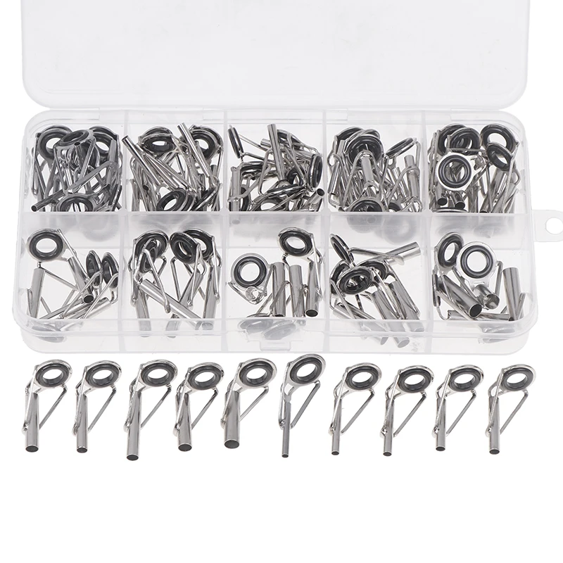75Pcs/set Fishing Rod Tip Repair Kit Fishing Rod Guides Eyelet Repair Rod Building Kit Rod Replacement Fishing Accessories
75Pcs/set Fishing Rod Tip Repair Kit Fishing Rod Guides Eyelet Repair Rod Building Kit Rod Replacement Fishing Accessories