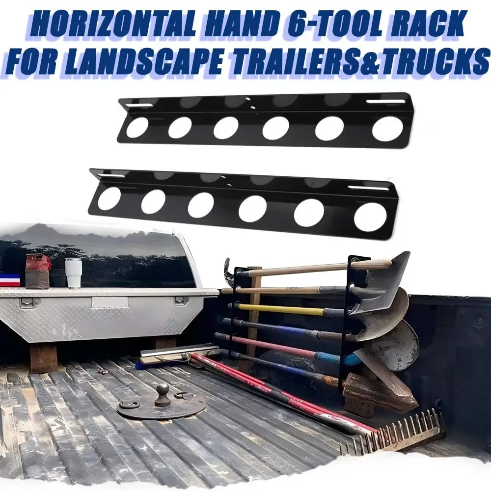 Durable Construction Tool Rack Easy To Use Easy Install Trailer Rack Heavy Duty 6-Hole Design Landscape Truck Rack
Durable Construction Tool Rack Easy To Use Easy Install Trailer Rack Heavy Duty 6-Hole Design Landscape Truck Rack