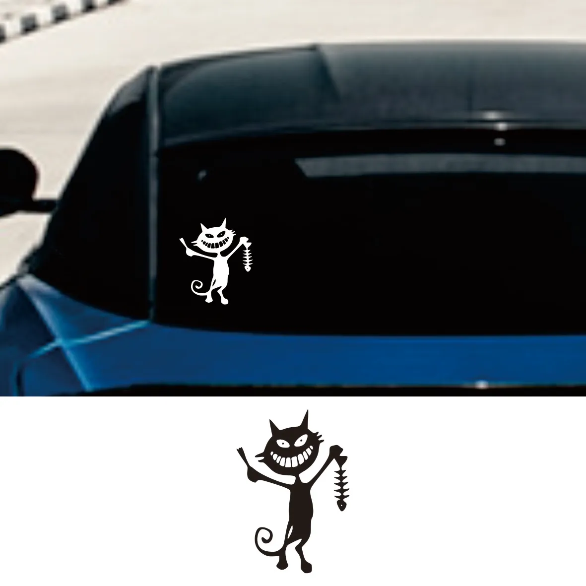 14*20cm fish skeleton and cat funny car sticker vinyl decal for auto car stickers styling on bumper window choose size
14*20cm fish skeleton and cat funny car sticker vinyl decal for auto car stickers styling on bumper window choose size