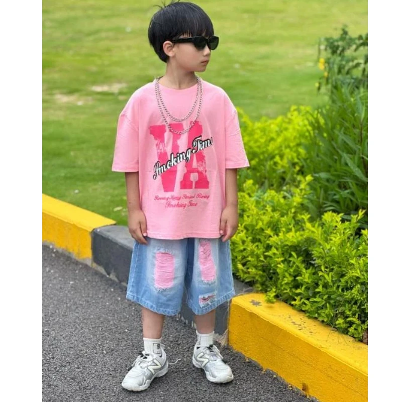 Kids Hip Hop Street Dance Set Boys T-shirt Cargo Shorts Girls Kpop Crop Top Jazz Dance Costume
Kids Hip Hop Street Dance Set Boys T-shirt Cargo Shorts Girls Kpop Crop Top Jazz Dance Costume