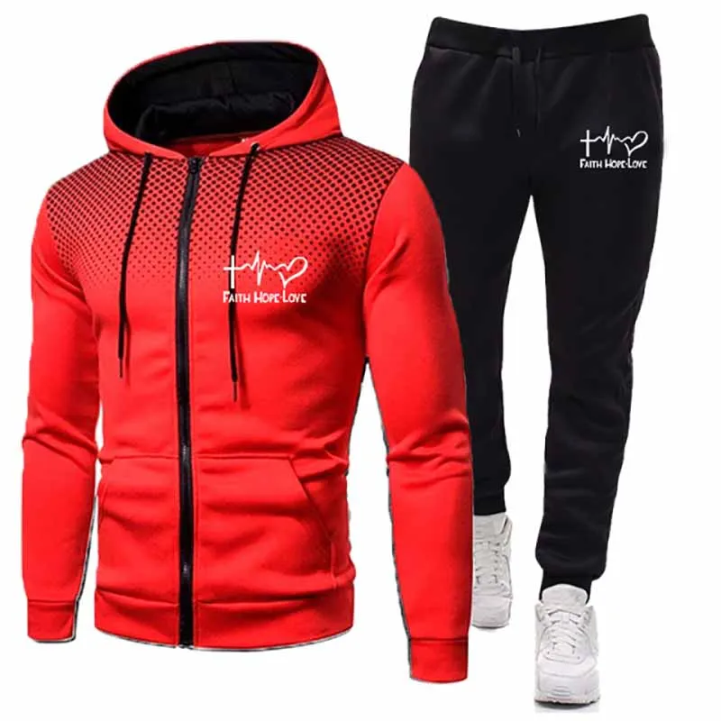 2022 Men's Tracksuits New Winter Two Pieces Printed Hoodis Set Fleece Zipper Sweatshirt Casual Sport Sweatpants Mens Tracksuits
2022 Men's Tracksuits New Winter Two Pieces Printed Hoodis Set Fleece Zipper Sweatshirt Casual Sport Sweatpants Mens Tracksuits