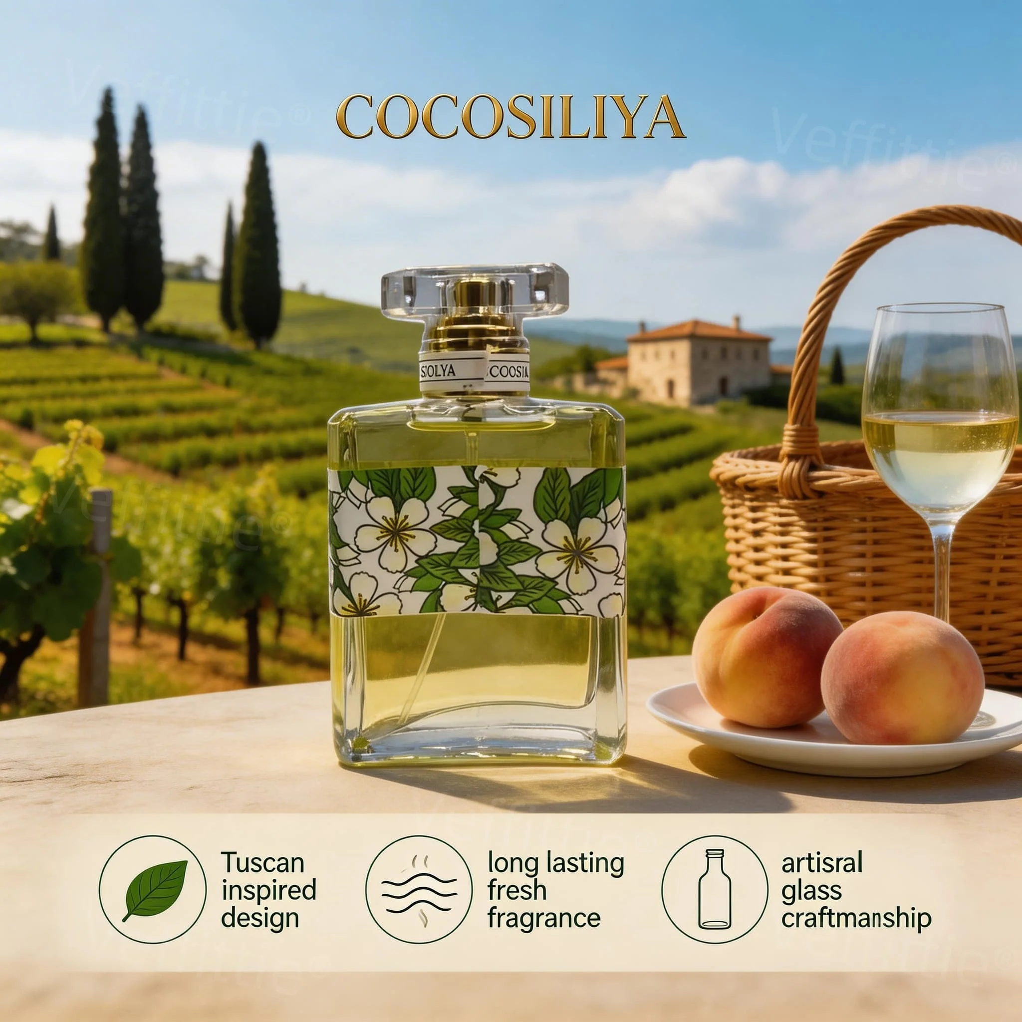 Tuscan Citrus Floral Bloom Eau De Parfum 1.7oz, Fresh Fruity Floral Scent, Countryside Wear, Inviting Rustic Vibe
Tuscan Citrus Floral Bloom Eau De Parfum 1.7oz, Fresh Fruity Floral Scent, Countryside Wear, Inviting Rustic Vibe