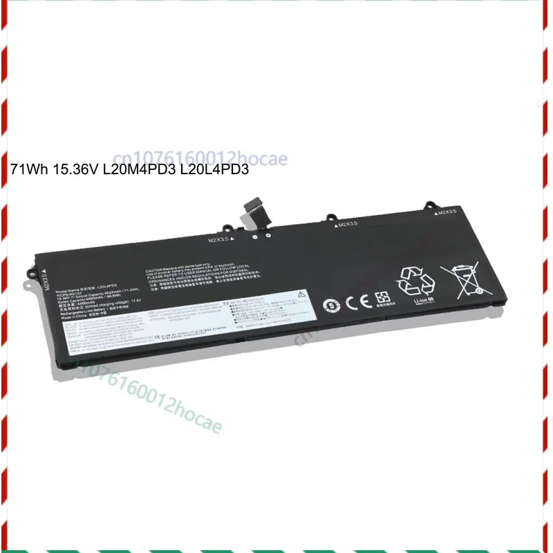 L20L4PD3 L20M4PD3 Battery For ThinkBook 16p G3 G2 Legion S7 15ACH6 71Wh
L20L4PD3 L20M4PD3 Battery For ThinkBook 16p G3 G2 Legion S7 15ACH6 71Wh