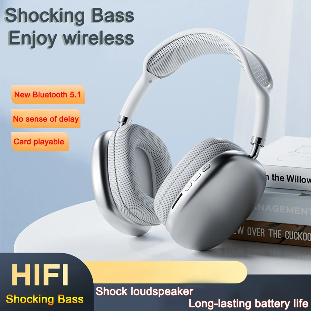 Wireless Headphones Bluetooth Noise-Cancellation Headsets Stereo Sound Heavy Bass Earphones for Phone PC Gaming Headset on Head
Wireless Headphones Bluetooth Noise-Cancellation Headsets Stereo Sound Heavy Bass Earphones for Phone PC Gaming Headset on Head