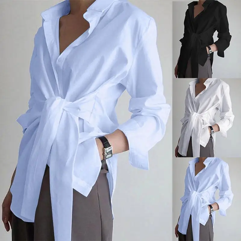 Women's Strappy Shirt Color Code Commute Style Long Sleeve Uniform Fabric Non-deformable Tie-Dye Women's Premium Fashion
Women's Strappy Shirt Color Code Commute Style Long Sleeve Uniform Fabric Non-deformable Tie-Dye Women's Premium Fashion
