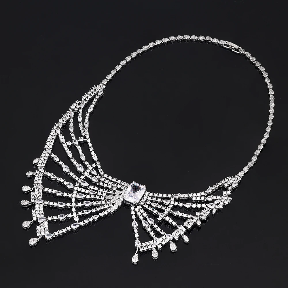 Nigeria Birde Wedding Jewelry Set for Women 4PCS Full Cubic Zirconia Necklace Sets Dubai Bridal Jewelry Gift Accessories
Nigeria Birde Wedding Jewelry Set for Women 4PCS Full Cubic Zirconia Necklace Sets Dubai Bridal Jewelry Gift Accessories