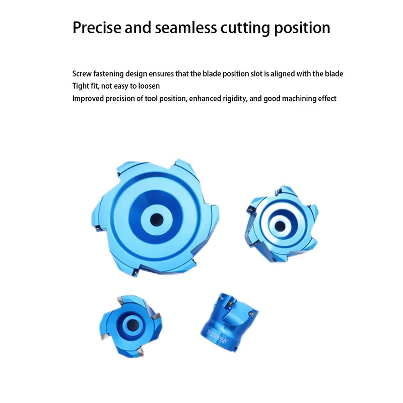 Aviation aluminum alloy 90 degree angle multi blade milling cutter aluminum alloy face milling cutter
Aviation aluminum alloy 90 degree angle multi blade milling cutter aluminum alloy face milling cutter