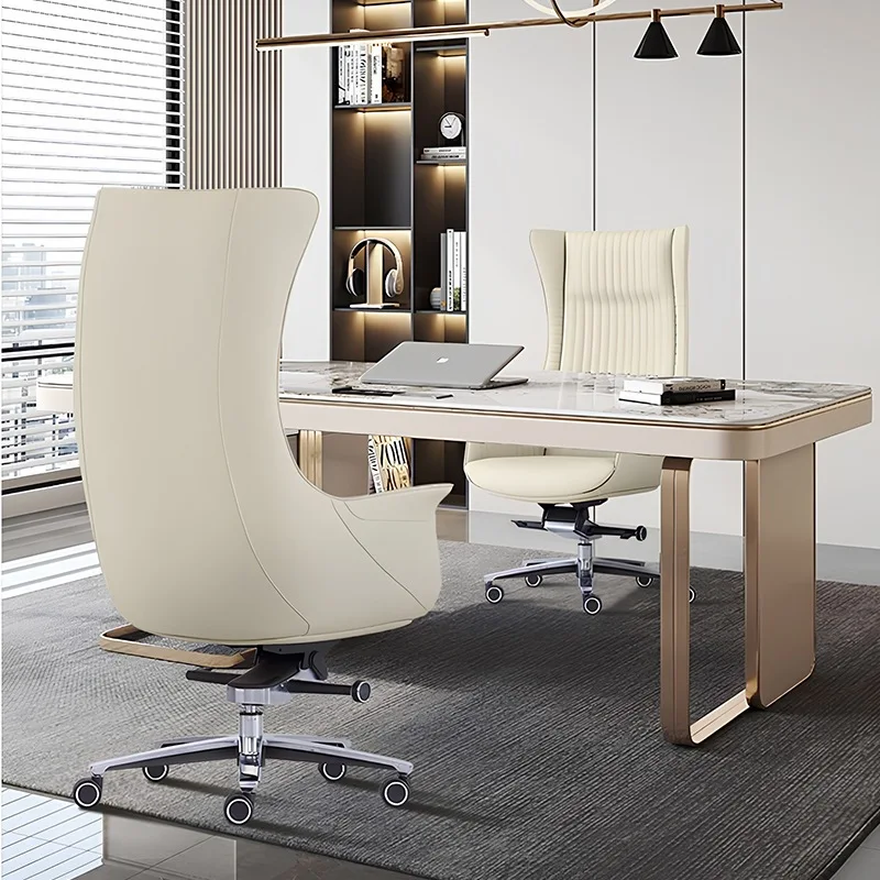 A light luxury office chair designer rotatable high back
A light luxury office chair designer rotatable high back