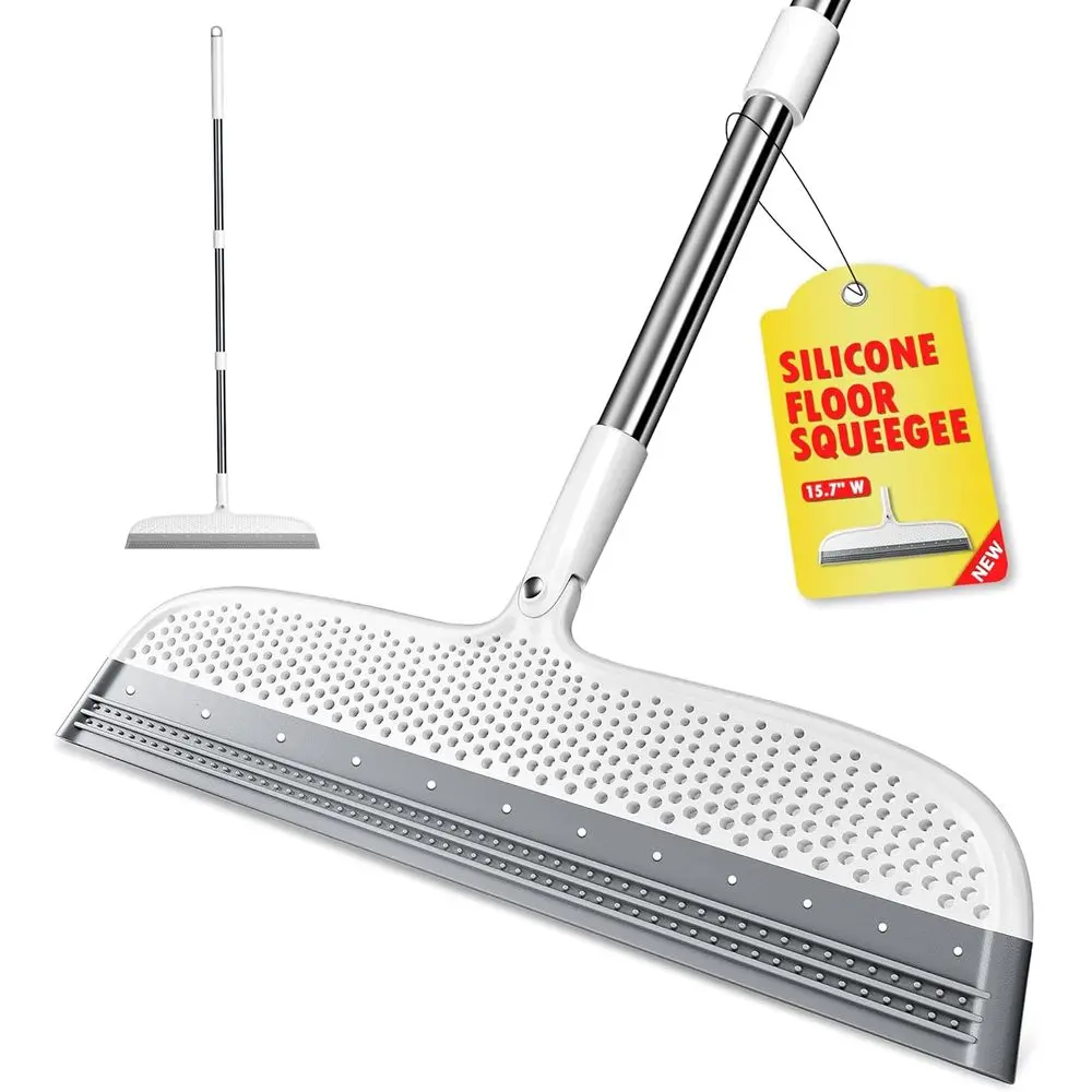Rotating Air Broom with Long Handle for Multi-Surface Cleaning: Squeegee and Pet Hair Removal Tool
Rotating Air Broom with Long Handle for Multi-Surface Cleaning: Squeegee and Pet Hair Removal Tool