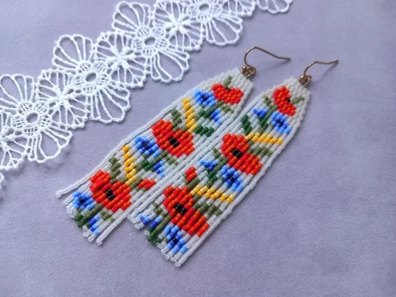 2025 Handmade Bead Earrings Originality Flowers Design Hand Knitting Tassel Bohemia Geometry Beaded Earrings For Women
2025 Handmade Bead Earrings Originality Flowers Design Hand Knitting Tassel Bohemia Geometry Beaded Earrings For Women