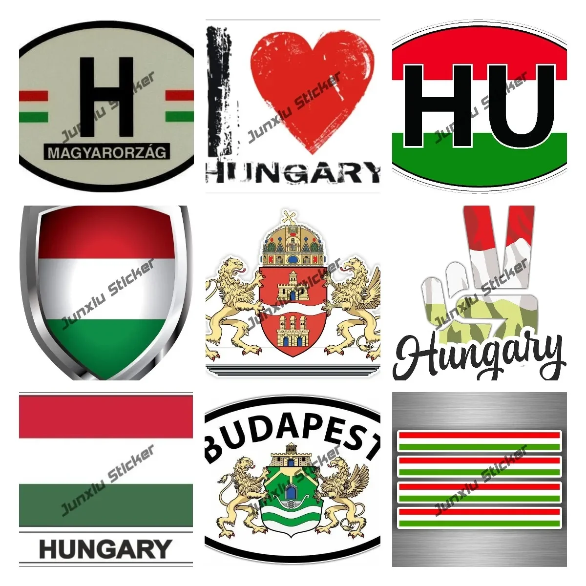 I Love Hungary Coat of Arms of Hungary Car Decal Budapest City Shield Crest Bumper Window Cover Scratches Decor Car Accessories
I Love Hungary Coat of Arms of Hungary Car Decal Budapest City Shield Crest Bumper Window Cover Scratches Decor Car Accessories