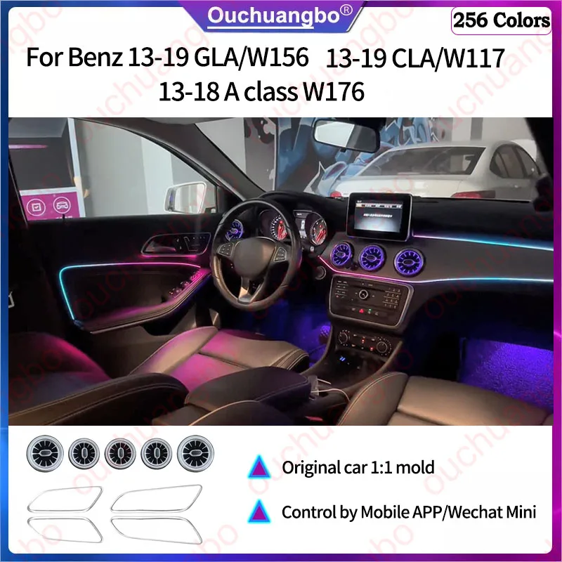 Светодиодная подсветка Ouchuangbo для автомобилей 2013-2019 годов выпуска (RHD/LHD) GLA W156, CLA W117, A-класса W176. Комплект подсветки салона, комплект ламп для создания атмосферы.
Светодиодная подсветка Ouchuangbo для автомобилей 2013-2019 годов выпуска (RHD/LHD) GLA W156, CLA W117, A-класса W176. Комплект подсветки салона, комплект ламп для создания атмосферы.