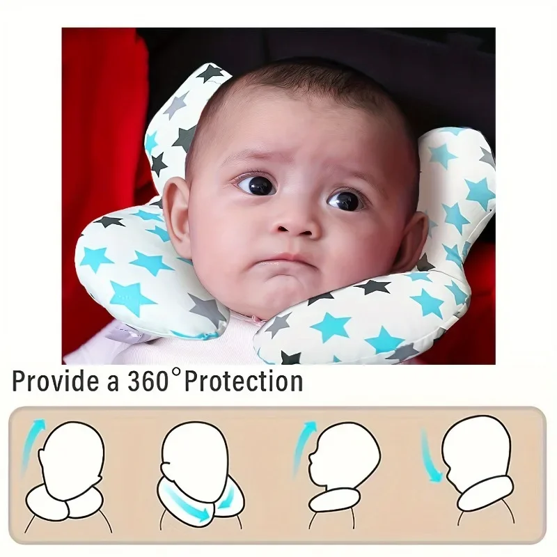Baby Travel Pillows for Head and Neck Multi-functional Stroller Pillow New Cartoon Children's U-shaped Pillow Soft Baby Pillows
Baby Travel Pillows for Head and Neck Multi-functional Stroller Pillow New Cartoon Children's U-shaped Pillow Soft Baby Pillows