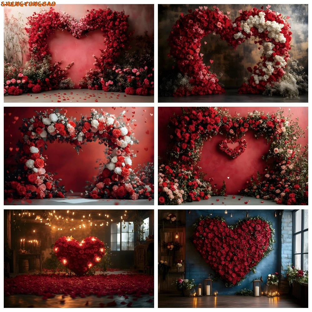 Valentine's Day Flowers Backdrop February 14 Valentine's Day Red Rose Love Heart Arch Wedding Party Photography Background Decor
Valentine's Day Flowers Backdrop February 14 Valentine's Day Red Rose Love Heart Arch Wedding Party Photography Background Decor