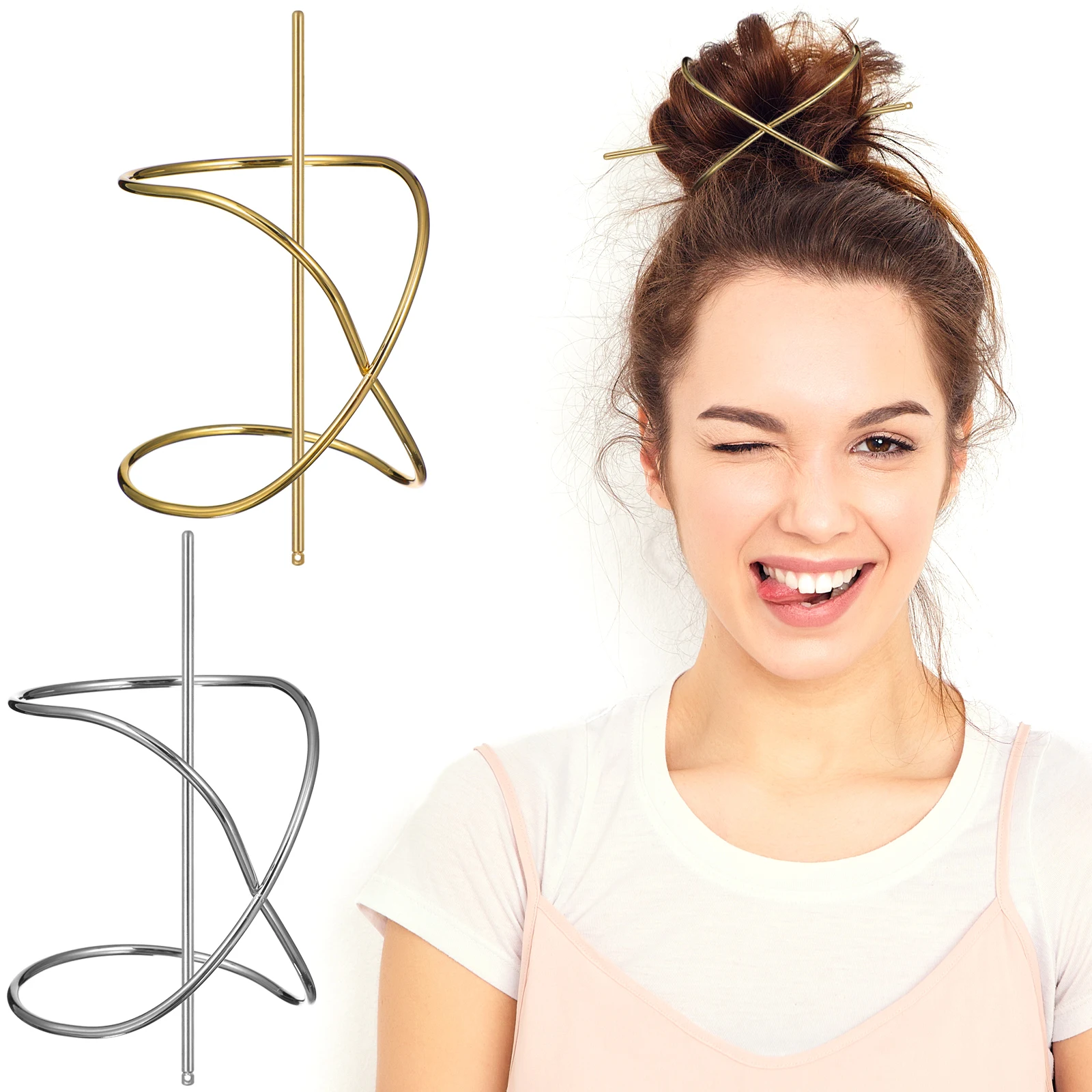 2 Pcs Styling Metal Hair Accessories Girl Spirals Headpiece for Ponytail Bride Miss
2 Pcs Styling Metal Hair Accessories Girl Spirals Headpiece for Ponytail Bride Miss
