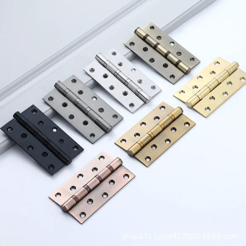 Stainless Steel Black Flush Open 5-inch 3.0-thick Hinge 4-inch 2.5-thick Hinged Wooden Door Mute Loose-leaf Hinge
Stainless Steel Black Flush Open 5-inch 3.0-thick Hinge 4-inch 2.5-thick Hinged Wooden Door Mute Loose-leaf Hinge