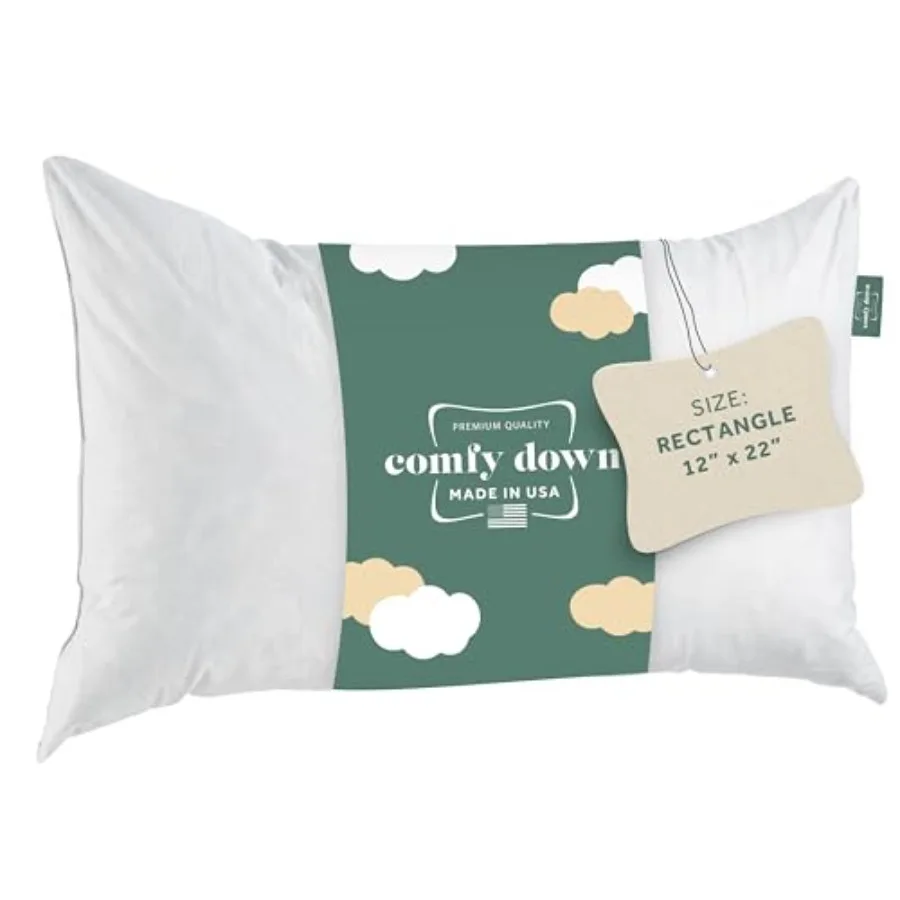 Throw Pillow Insert, Down and Feather Fill, 00% Cotton Cover, Made in USA Premium Soft Lumbar Decorative Pillow Form Sham Stuff
Throw Pillow Insert, Down and Feather Fill, 00% Cotton Cover, Made in USA Premium Soft Lumbar Decorative Pillow Form Sham Stuff