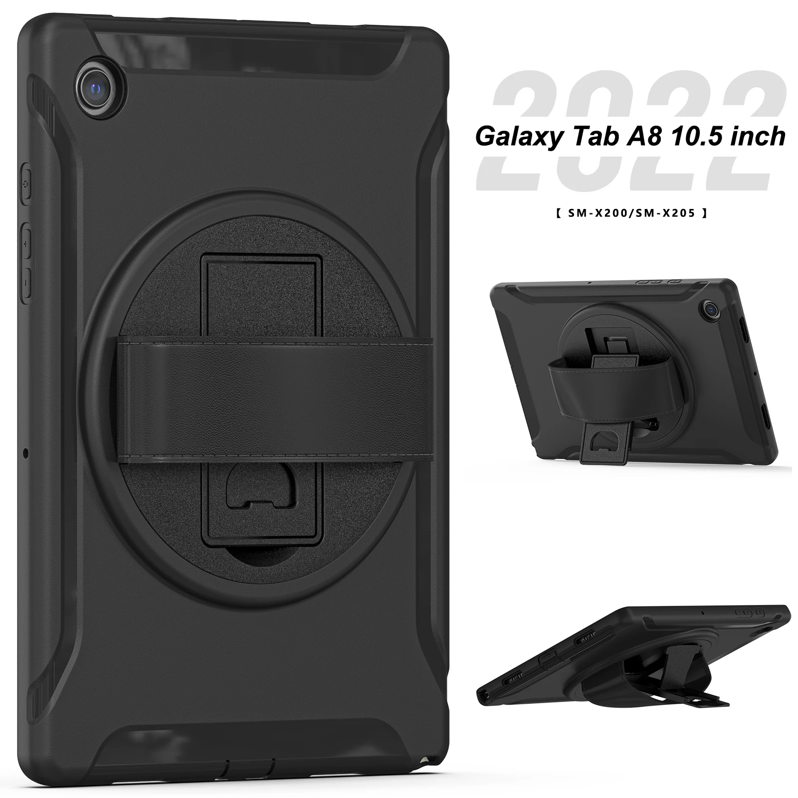 PC-TPU Tablet Case For Samsung Galaxy Tab A8 10.5 inch 2022 Model SM-X200 SM-X205 360 Rotatable Stand Cover 3-Layers Protection
PC-TPU Tablet Case For Samsung Galaxy Tab A8 10.5 inch 2022 Model SM-X200 SM-X205 360 Rotatable Stand Cover 3-Layers Protection