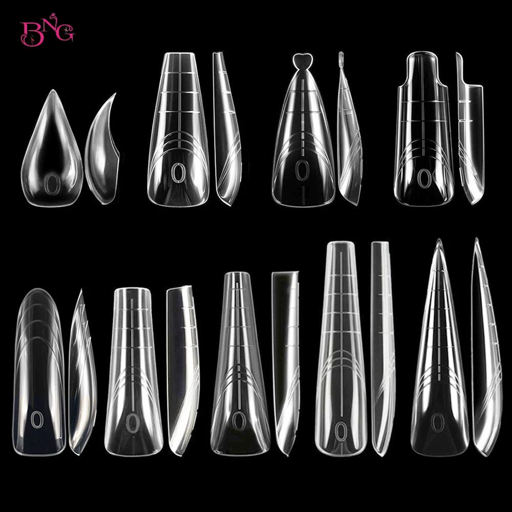 BNG 70/140Pcs Cat Claw Curved Nail Dual Forms for Extension Acrylic Reusable Full Cover Mold Suitable for Poly Nail Gel
BNG 70/140Pcs Cat Claw Curved Nail Dual Forms for Extension Acrylic Reusable Full Cover Mold Suitable for Poly Nail Gel