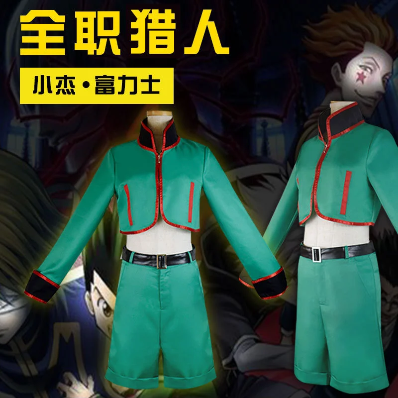 Anime Hunter X Hunter Gon Freecss Cosplay Costume Green Top Pants Suit Halloween Cosplay Party Carnival Costume Unisex Uniform
Anime Hunter X Hunter Gon Freecss Cosplay Costume Green Top Pants Suit Halloween Cosplay Party Carnival Costume Unisex Uniform