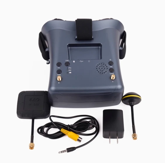 Мощные 5,8G 40-канальные очки FPV 4,3-дюймовая двойная антенна Высокая яркость Видеогарнитура для дрона Дальняя зарядка Пластик
Мощные 5,8G 40-канальные очки FPV 4,3-дюймовая двойная антенна Высокая яркость Видеогарнитура для дрона Дальняя зарядка Пластик