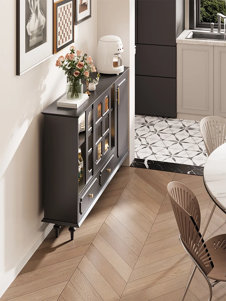 Medieval style small apartment wine cabinet dining side cabinet sliding door locker living room wall storage decorative French
Medieval style small apartment wine cabinet dining side cabinet sliding door locker living room wall storage decorative French
