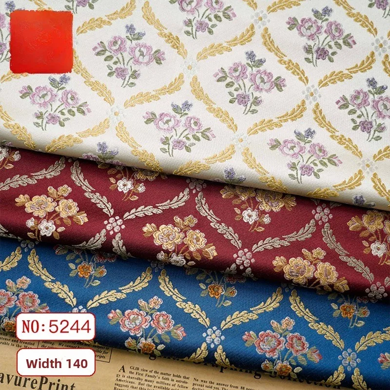 Yarn Dyed Flower Gold Jacquard Fabric for Vest Bag Clothing Dress Decorative Cloth Diy By The Meter Sewing Material
Yarn Dyed Flower Gold Jacquard Fabric for Vest Bag Clothing Dress Decorative Cloth Diy By The Meter Sewing Material