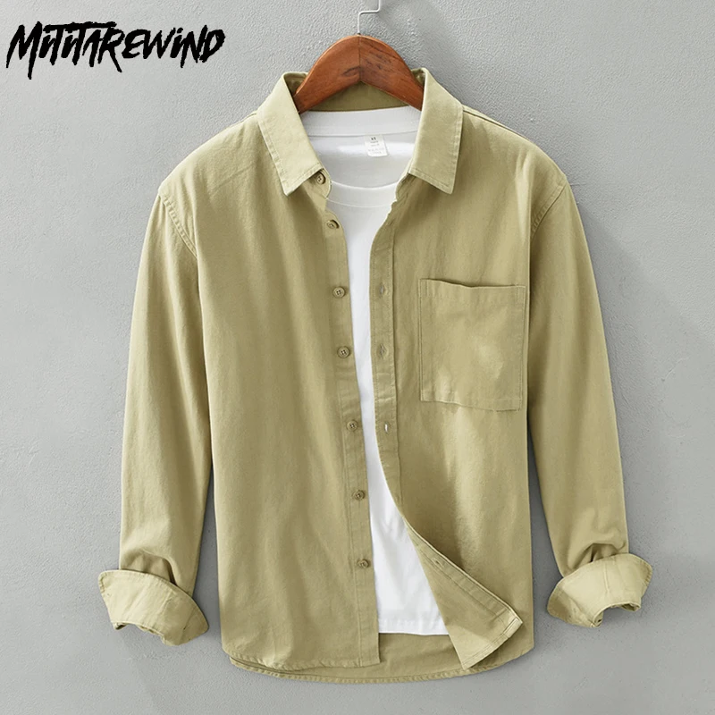Korean Fashion Men Shirts Spring Summer Daily Causal Long Sleeves Khaki Shirt Pocket 100% Cotton Button Up Shirt Men Simple Tops
Korean Fashion Men Shirts Spring Summer Daily Causal Long Sleeves Khaki Shirt Pocket 100% Cotton Button Up Shirt Men Simple Tops