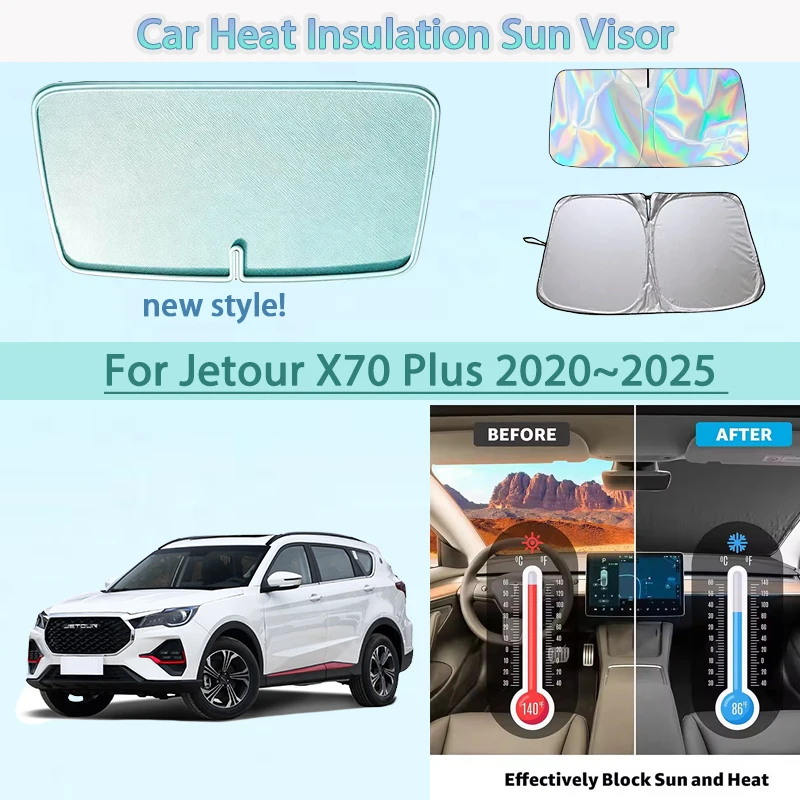 Car Front Windshield Sunshade Heat Insulation Sun Visor Summer Cooling Auto Accessories For Jetour X70 Plus 2020~2025 2022 2023
Car Front Windshield Sunshade Heat Insulation Sun Visor Summer Cooling Auto Accessories For Jetour X70 Plus 2020~2025 2022 2023