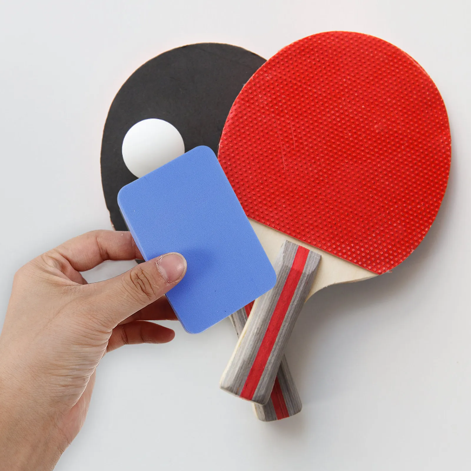 Portable Table Tennis Paddle Cleaner Sponge Lightweight Compact Design Effectively Removes Debris Enhances Performance Racket