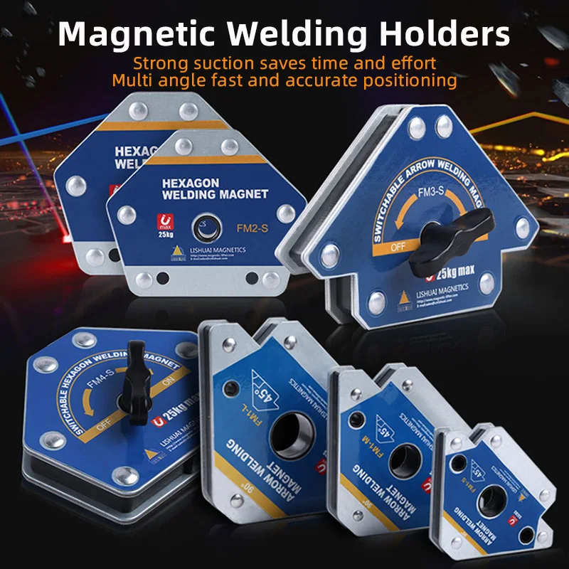 2/4pcs 12.5KG Magnetic Welding Holders Multi-angle Solder Arrow Magnet Weld Positioner Locator Holding Auxiliary Locator Tools
2/4pcs 12.5KG Magnetic Welding Holders Multi-angle Solder Arrow Magnet Weld Positioner Locator Holding Auxiliary Locator Tools